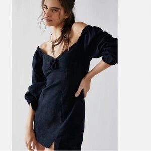 Free People Put A Rose On It Mini Dress
